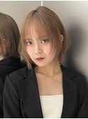 ボブディオリーブベージュ髪質改善縮毛矯正フェイスレイヤー