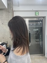 ディジョン 自由ヶ丘(Dijon)&nbsp;韓国顔まわりレイヤーカットグレージュオリーブベージュブラウン
