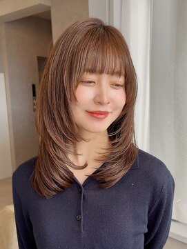 オムニス 表参道(Omnis) ハッシュカットミディアムレイヤーカット髪質改善トリートメント