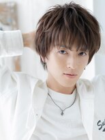 メンズヘア ビーセカンド 草加店(MENS HAIR B-2)&nbsp;20代30代学生ナチュラル短髪メンズダウンバングショートW草加