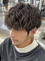 エリマ 調布(elima) 波巻きパーマメンズマッシュセンターパートツイストスパイラル