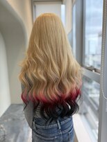 アネラ 大宮(Anela)&nbsp;ブロンド×レッドブラックデザインカラー♪