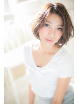 モッズ ヘア 福岡姪浜店(mod's hair) ☆ジェルネイルも同時施術可能　動きのある耳かけワンカールボブ