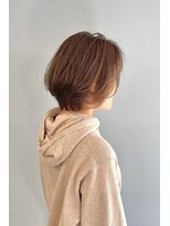 ヌイ 横浜(nui)&nbsp;くびれショートボブ_毛先パーマことりベージュ