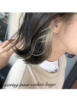 アンルーク ヘア(+1 unluke hair) [+1unluke]2024-SS/earring×inner×white beige