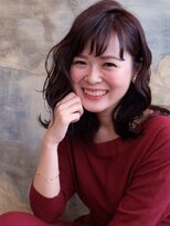 カカン(Kakan) 【kakan鎌倉】ミディアムロブ×ベイクドピンクカラー