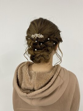 リシャルム 新保店(Re charme) [Re' Charme 佐山絵梨佳]パーティーヘア×シニオン