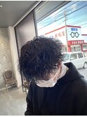 メンズ"波mixスパイラルパーマ"