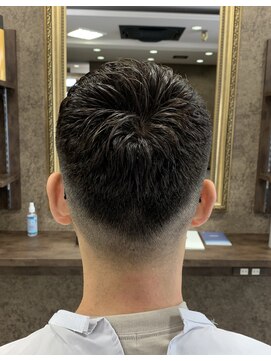 ネクサスアンドコー 浦安店(NEXUS&Co.) アップバングロンポアン×感動アイロンパーマ×フェード<理容室>