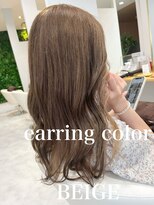クレア 岡崎南店(CREA)&nbsp;イヤリングカラー×ベージュ