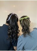 ヘアセット/ヘアメイク/巻きおろし/逆毛/卒業式[新宿/新宿駅]