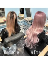 ARビューティー ギンザ(AR Beauty Ginza)&nbsp;ホワイトピンク#シールエクステ#韓国#エアリーロング#美髪#銀座