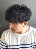 刈り上げマッシュ波巻きパーマツイストスパイラルパーマ