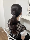 タイト×ポニーテールアレンジ