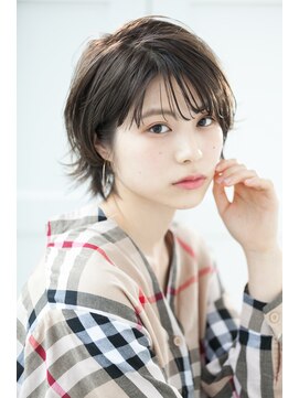 クシュ 本川越店(kusyu...) イメチェンホワイトブロンド外ハネボブ美髪ワイドバング韓国黒髪