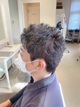 浪漫館 アールズコート(R's Court) メンズベリーショートパーマスタイル @木原 4.22