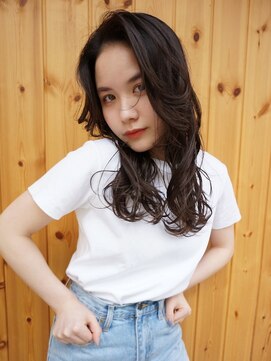 ブゾン(buZon) 【buZonブゾン】ミックスパーマ×艶感ベージュ