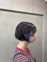 ファビ 渋谷(Fab)&nbsp;くびれヘア/暗めカラー/アプリコットオレンジ/縮毛矯正