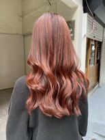 コロ(COLO)&nbsp;【吉祥寺】 ダブルカラー ブリーチ レッド オレンジ カラー