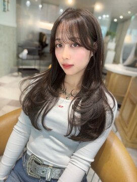 ロンド ロビン 栄(Lond robin) 【Lond robin】木屋元一　前髪/顔まわり/韓国/レイヤー/透明感