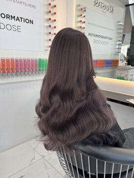 ラピス 渋谷本店(Lapis) ココアラベンダーカラー/ケアブリーチカラー/髪質改善/韓国風