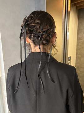 ソル 栄矢場町(SOL) ヘアアレンジ　タイトシニヨン