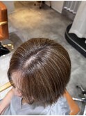 白髪ぼかしハイライト_白髪ぼかしカラー