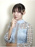 銀座ヘアセット。宣材サロモ編。かぶせまとめ髪VOL1.0
