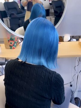 プネル(punel) ブルー　ケアブリーチ　原宿