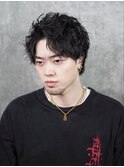 アップバング/ソフトツイスト/メンズパーマ〈理容室〉