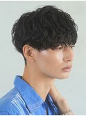 渋谷緩めシャドウルーズパーマ波巻きスパイラルフェザーパーマ