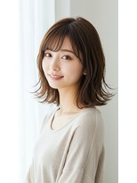 オフザリップヘアー(off the Lip hair) 大人フェミニン揺れカールミディ