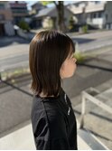 オリーブカラー／外ハネボブ