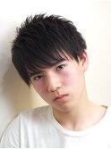 黒髪クラウドマッシュ　[立川メンズカット/学割]