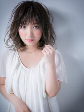 カバーヘア ブリス 戸田公園西口店(COVER HAIR bliss) *bliss戸田公園*斜めバング×とろみカール愛されボブディｘ