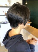 すっきりハンサムショート×縮毛矯正