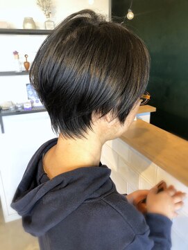 アミィヘアー(Ami Hair) すっきりハンサムショート×縮毛矯正