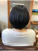 【まるやま】大人可愛いショートボブ/暗めカラーデザインカラー