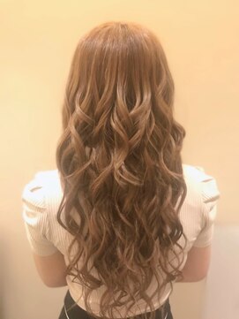 セットサロンフレア ヘアセット/ボブルフ/ショコラベージュ/カール/ベビーバング