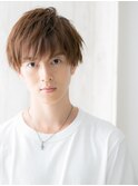 ハイトーンカラーの抜け感ヘアショートM