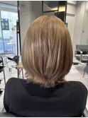 20代/30代/40代/覚王山/千種/外ハネボブ/ベージュ/ケアブリーチ