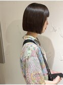 "久保田"ぱつっとまとまるボブ地毛風ストレート縮毛矯正