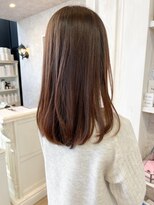 キャアリー(Caary)&nbsp;福山市美容室Caary美髪ナチュラルストレート柔らかブラウン