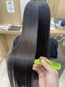 美髪カラー+クイックトリートメント&ヘッドスパ付き（髪質改善/白髪染め◎）