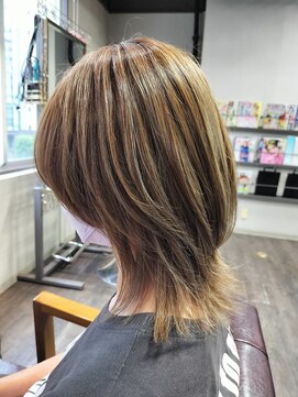 アクロス ヘアー デザイン 蒲田東口(across hairdesign) レイヤーハイライト