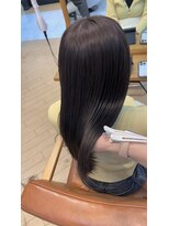 ユニ バイ マグ 長野店(Uni.by Mag)&nbsp;30代40代髪質改善カラーアッシュベージュ艶感ストレート