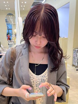 スニュウ(snuw) ワインレッド/ピンクブラウン/韓国ヘア