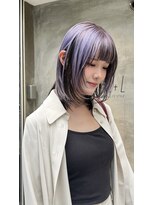 シェル(SHEL+L) pale purple× layer cut【小林】　