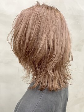 ラ メール ヘア デザイン(La mer HAIR DESIGN) オレンジベージュレイヤーカットウルフカットマッシュウルフボブ