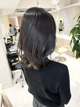 ミズチャーム(Ms.CHARM) グレージュカラー/レイヤー/韓国スタイル/イメチェン